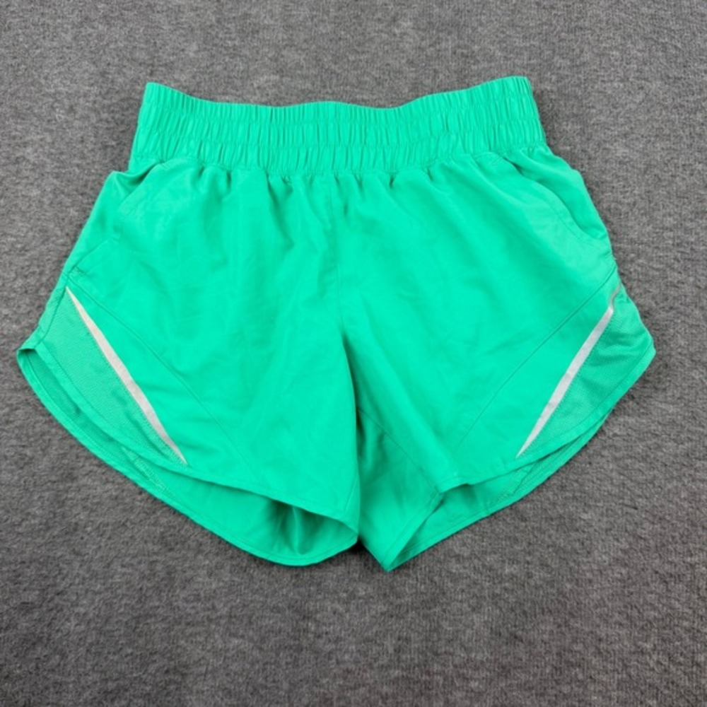Athletic Works Running Shorts Women XS Green Mesh Panels Reflective‎ Accents